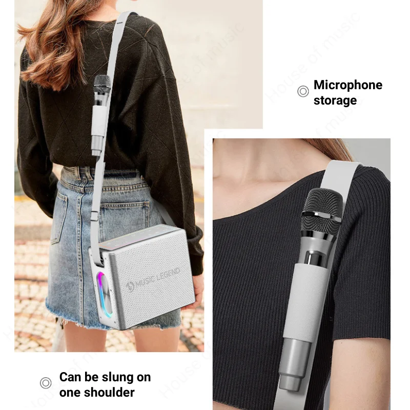 جديد 300 واط عالية الطاقة في الهواء الطلق كاريوكي بلوتوث الصوت المحمولة المحمول KTV مع ميكروفون مزدوج لاسلكي بطاقة الصوت مكبرات الصوت الحية