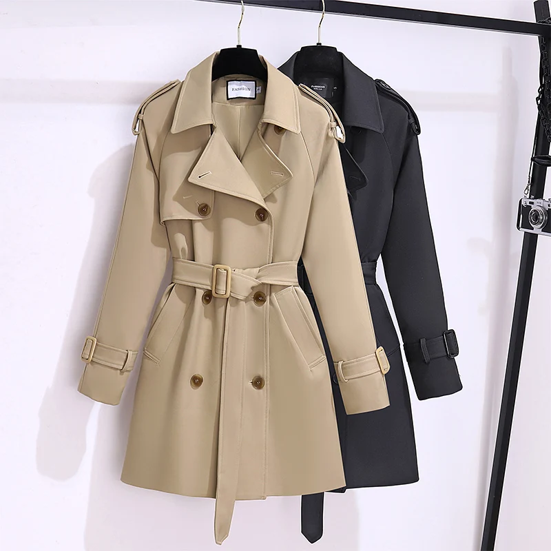 

SuperAen 2024 Spring and Autumn New Korean Long Coat Style and High End Women's Windbreaker Coat