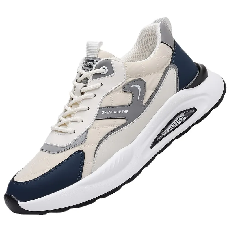 

Autumn Winter New Designer Leather Sneakers for Men Fashion Sports Running Shoes Male Lace Platform Casual Shoes Man