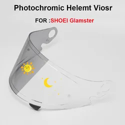 Photochromic Visor for SHOEI Glamster CPB-1V Retro Helmet Visor Lens Capacete De Moto Autochromic Lens Helmet Shield Anti-UV