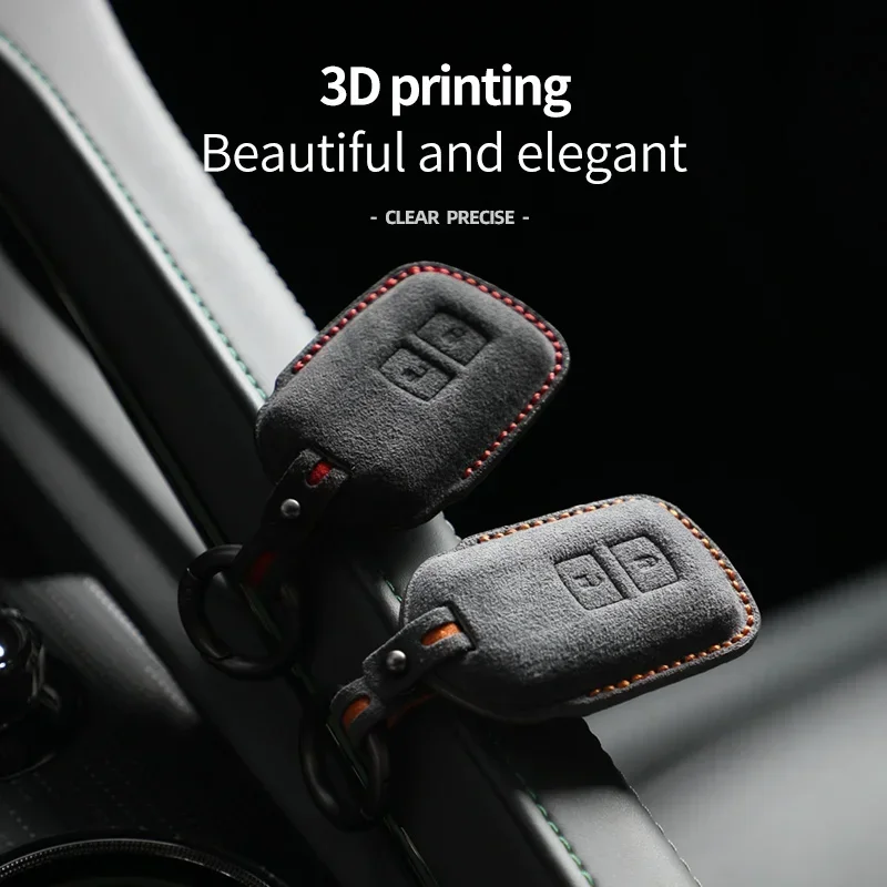 

Car Key Case Shell Keychain for Toyota VIOS Yaris L Highlander Prado Corolla RAV 2 Buttons Suede Car Key Fob