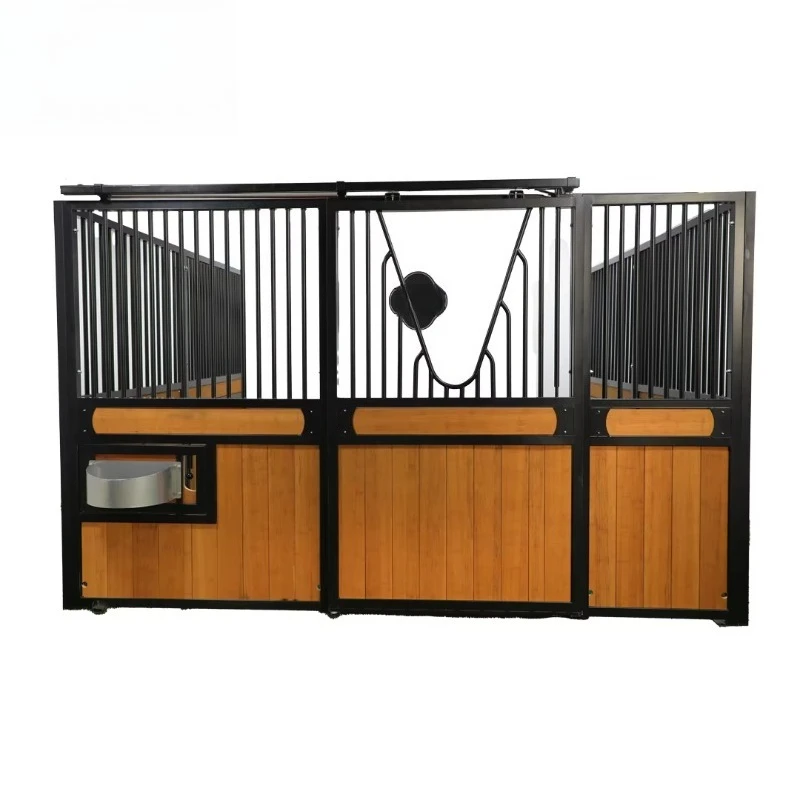 Custom coated bamboo powder horse stabilized panel booth new conditions galvanized modular horse box