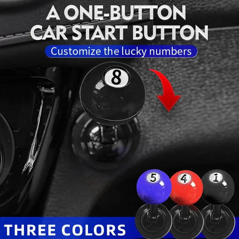 New Car Start Button Cover Metal Auto One-Touch Button Joystick Universal Car Start Stop Engine Button Cover Car Accessories