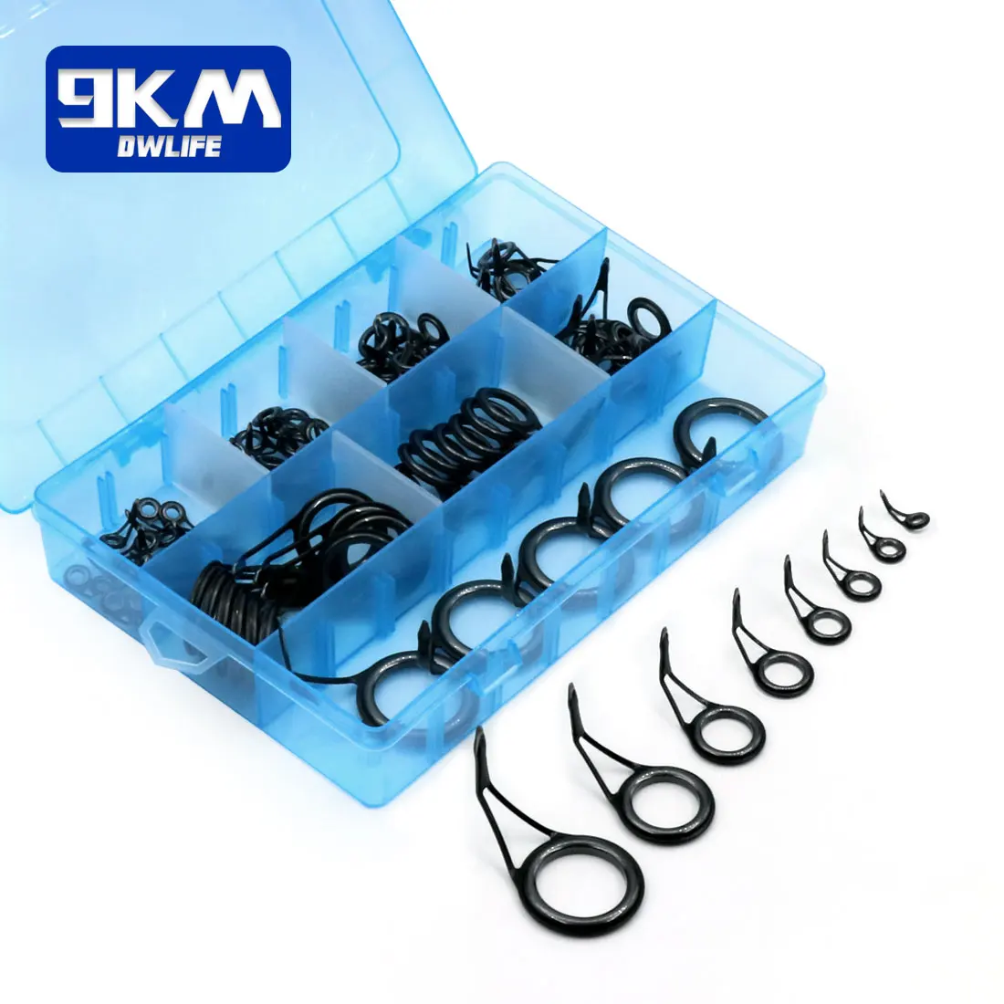 8 ~ 105 sztuk Spinning Fishing Rod Guide zestaw naprawczy wędki teleskopowej pierścień ceramiczny ze stali nierdzewnej wędka zestaw do budowy zestaw zamienny