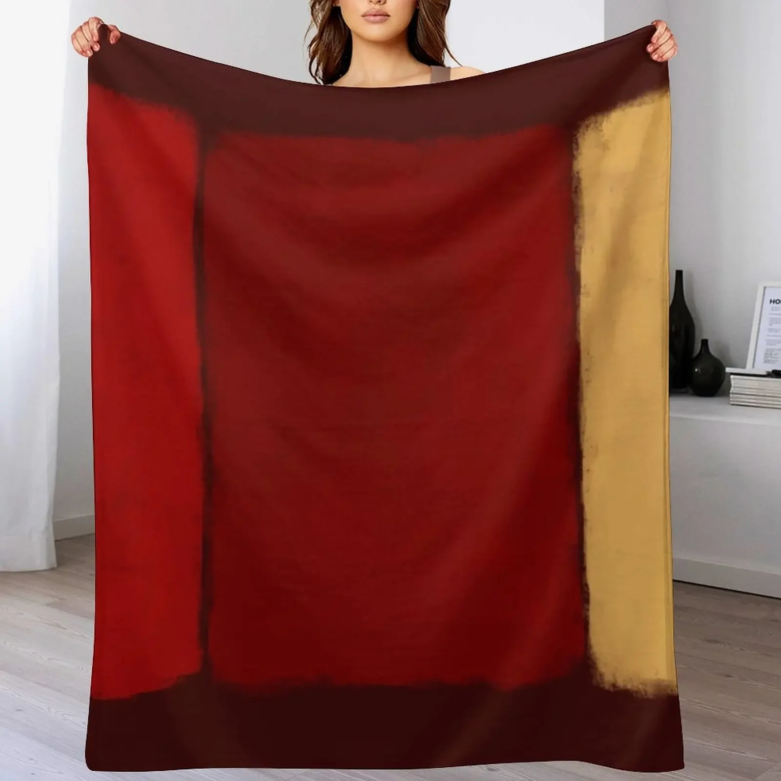 

Rothko Inspired #28 Throw Blanket Shaggy Furry Soft Blanket for Bedroom Living Room