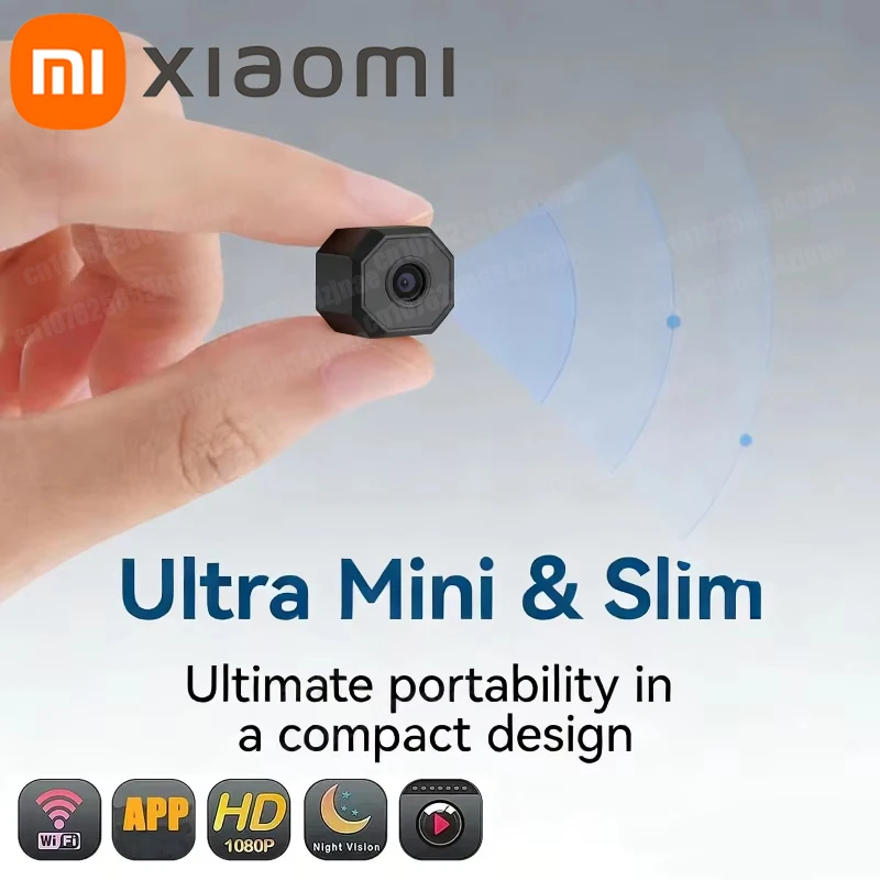 Xiaomi Wireless Camera 4K Surveillance Security Mini Video Cam Night Vision Motion Detect Camcorder Mini Cam Monitor Smart Home