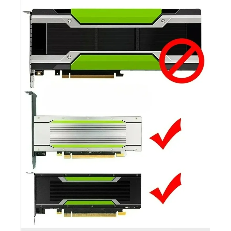 New A+ For Tesla T4 GPU M4 P4 High-Airflow Turbo Modified Active Low-Profile Cooling Fan, 6cm Fan, Heatsinks