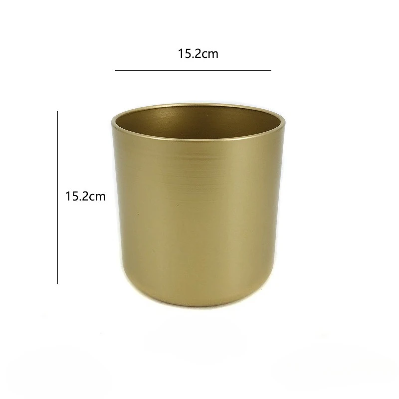 Factory Direct Compatible with Festive Decoration Metal Hug Bucket Home Dried Flower Arrangement Bucket New Persimmon Pot Bonsai