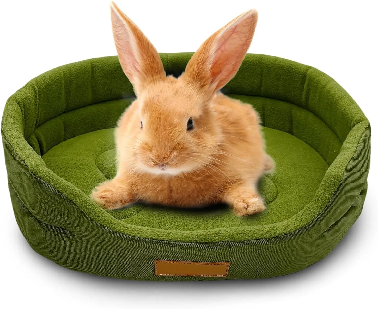 

Rabbit Bed,Soft & Washable Bunny Bed with Cozy Removable Mat, Small Animal Cuddle Cup Hideout for Guinea Pig,Chinchilla, Hedgeho