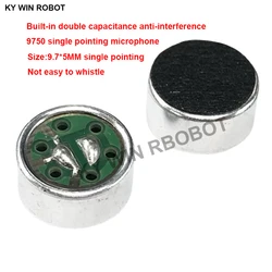 10 PCS/LOT 9X7X5mm 9750 MIC Capsule Electret Condenser Microphone Unidirectional anti-interference high sensitivity Dual Capacit