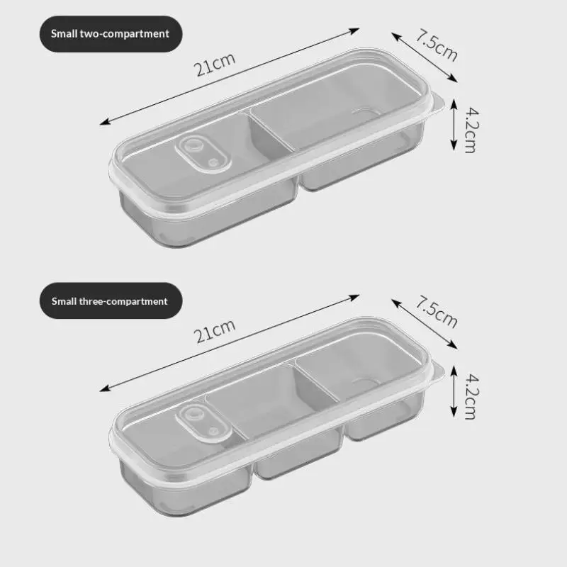 Stackable Refrigerator Freezer Organizer 1 Pack Square Food Storage Box for Pantry Snack Organization