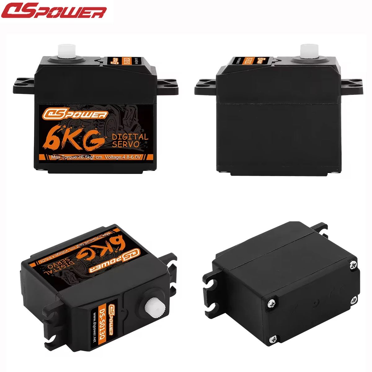 DSpower 방수 서보 디지털 서보, 1/10 RC 자동차 TRX4 슬래시 scx10 yk4102 104001 헬리콥터 비행기 Wltoys HSP mn99s 용, 6kg