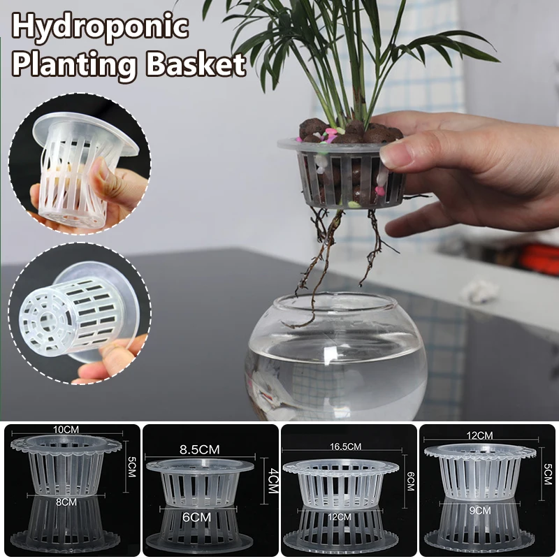 5Pcs Hydroponic Mesh Pot Net Cloning Basket Aquarium Insert Plants Growth Tray Planting Basket Hydroponic Fixator