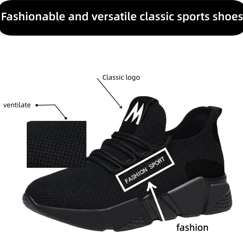 أحذية رياضية نسائية جديدة للربيع والخريف متعددة الاستخدامات ومريحة وخفيفة الوزن وناعمة ومسامية ومضادة للانزلاق