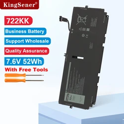 KingSener 722KK Laptop Battery For DELL XPS 13 9300 9310 9380 Series P117G P117G001 P117G002 2XXFW FP86V WN0N0 7.6V 52Wh