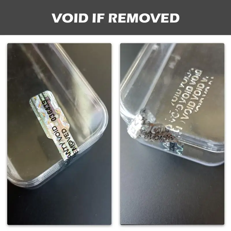 30/120/300 قطعة ملصق ثلاثي الأبعاد العبث تسميات واضحة الليزر العبث برهان ختم الضمان ملصقات الهولوغرام الفراغ مع أرقام