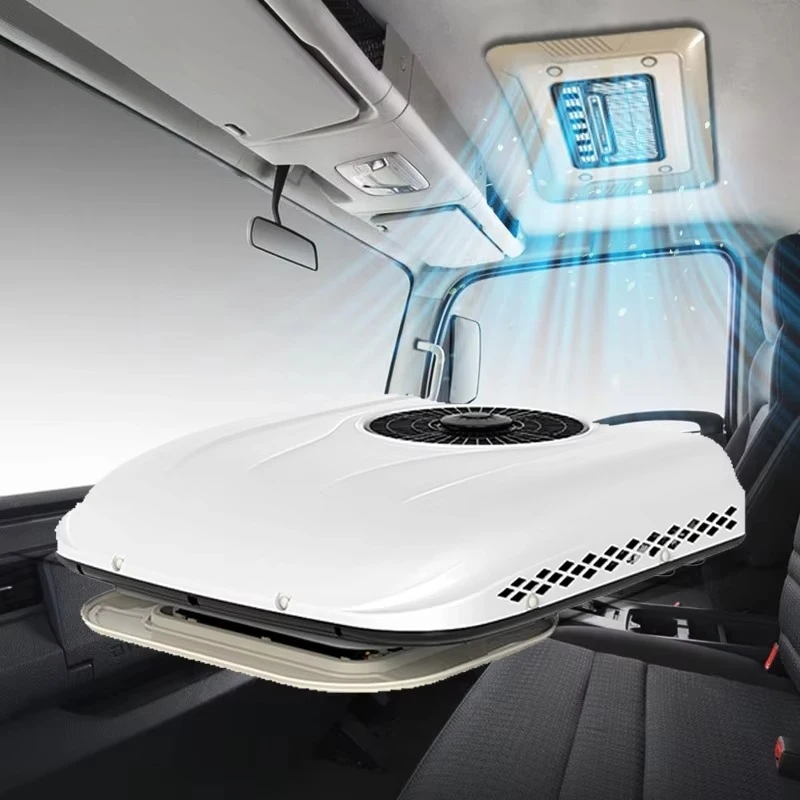 

2025 Most Popular 12v 24v Smart Parking Truck Air Conditioner with Battery Monitoring AC Roof-Mounted All-Weather AC for Truck