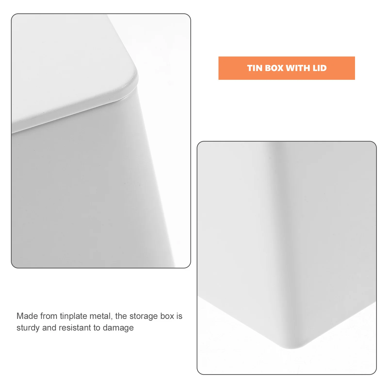 

4pcs Sealed Tinplate Canisters Airtight Tea Coffee Candy Containers For Tea Tins Gift Travel Use Yellow Orange