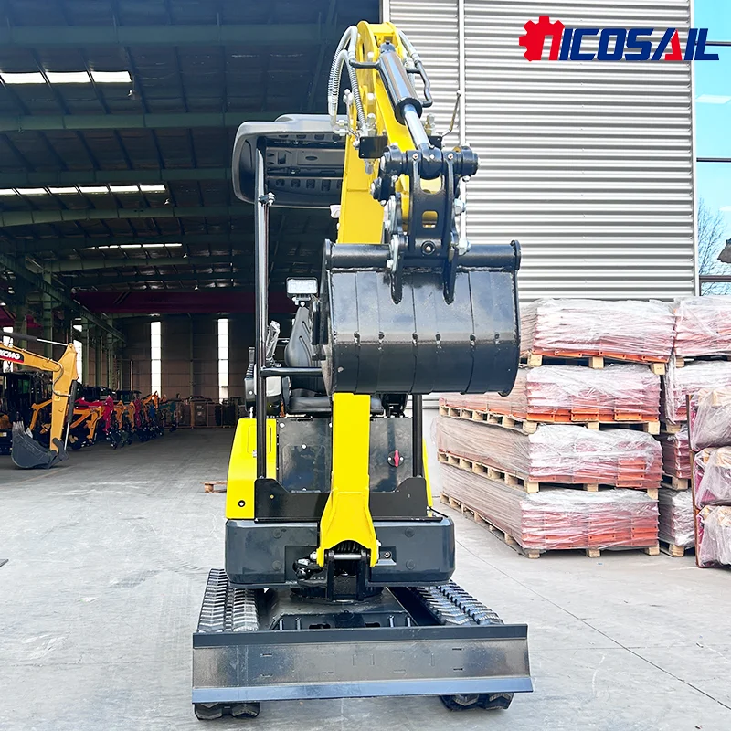 1.8톤 레드 쿠보타 엔진 미니 굴삭기 유압 썸 트랙 크롤러 디젤 무료 배송