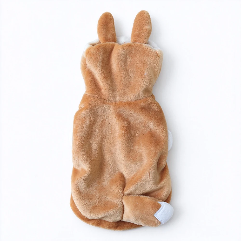 Lustiges Halloween-Kostüm für kleine Hunde, Fleece, warm, Cosplay, Haustier, Corgi, französische Bulldogge, Welpe, mittelgroße Kleidung, Mantel, Jacke, Zubehör – Detail 11