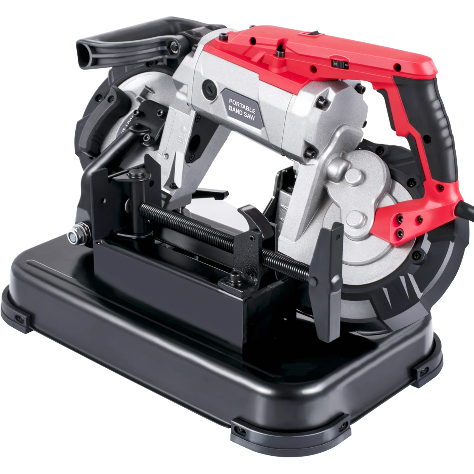 SucceBuy Portable BandSaw 5Inch Cutting Capacity Cordless Variable Speed 10Amp Motor Deep Cut Bandsaw for Metal Wood Pipes Rebar