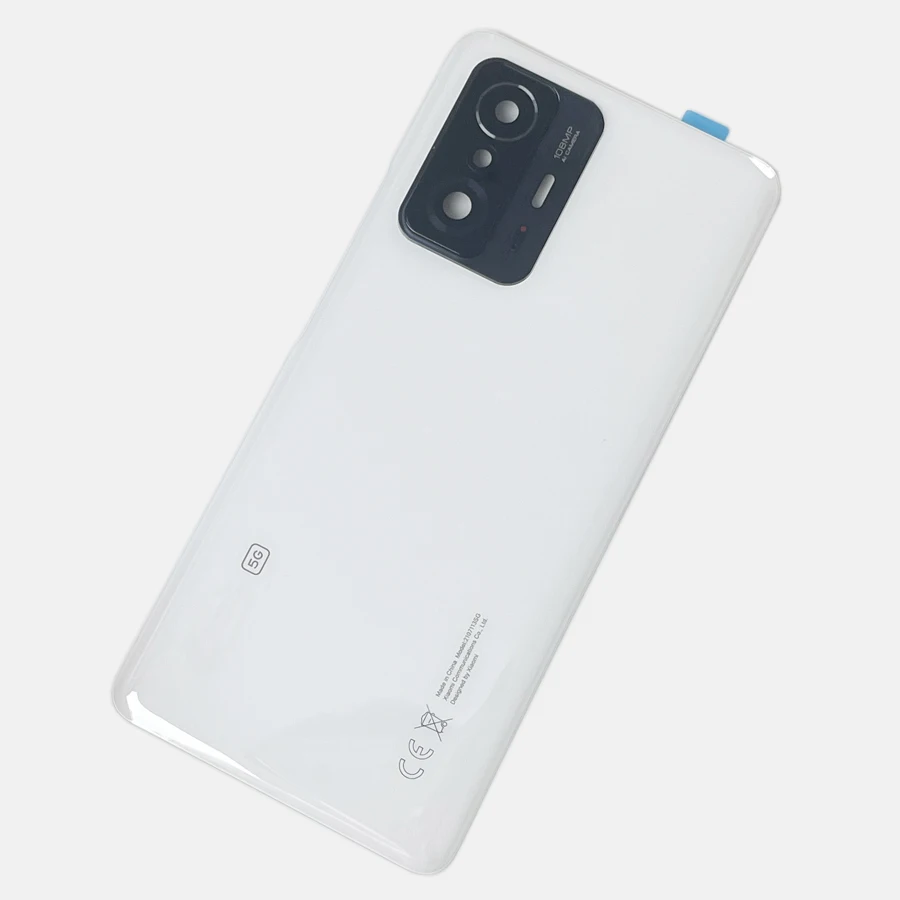 A +++ Voor Xiaomi 11T Pro Terug Batterij Glazen Deur Voor Mi 11t 5G Back Cover Vervanging achter Behuizing Cover Met Lens