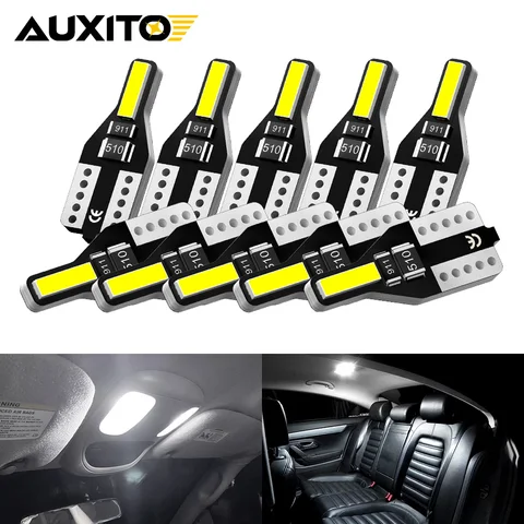 Светодиодная лампа AUXITO T10 W5W 194 для салона автомобиля, 10 шт.