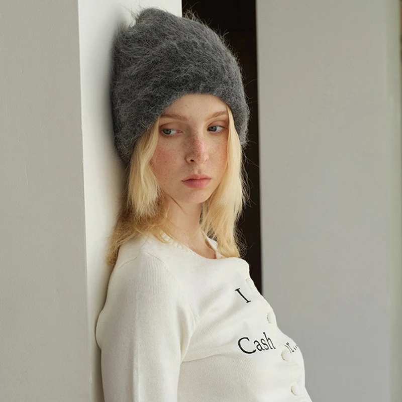 محبوك قبعة للنساء الرجال قبعات الألبكة الصوف موضة بسيطة الدافئة Skullies Beanies الصلبة الخريف قبعة شتوية قبعة العصرية نمط #4