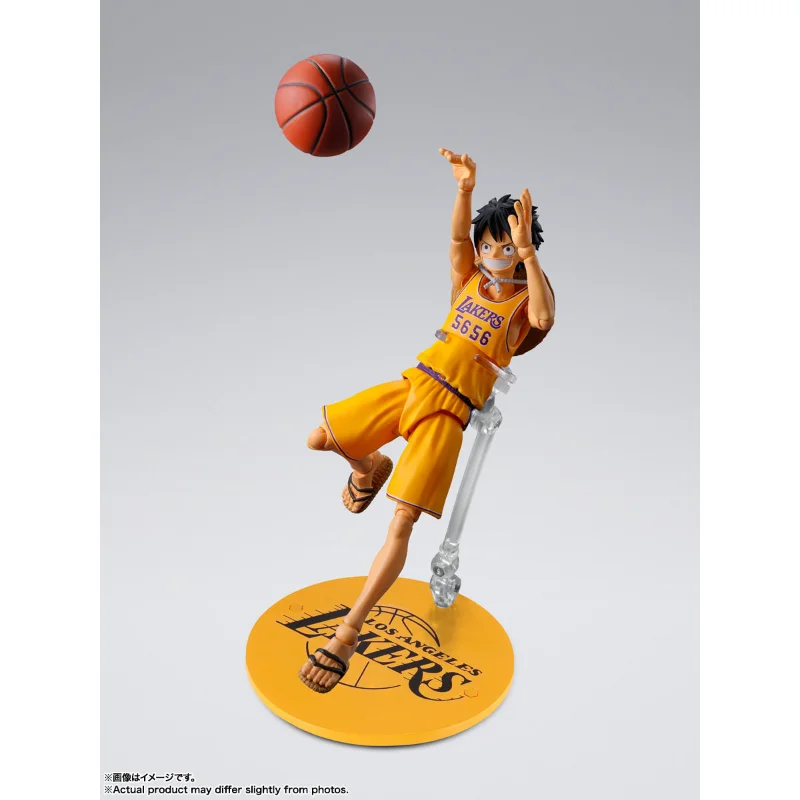 Pre-Order Bandai S.H.Figuarts One Piece X NBA Monkey D. Luffy Los Angeles Lakers Ver. Action Figure view 2