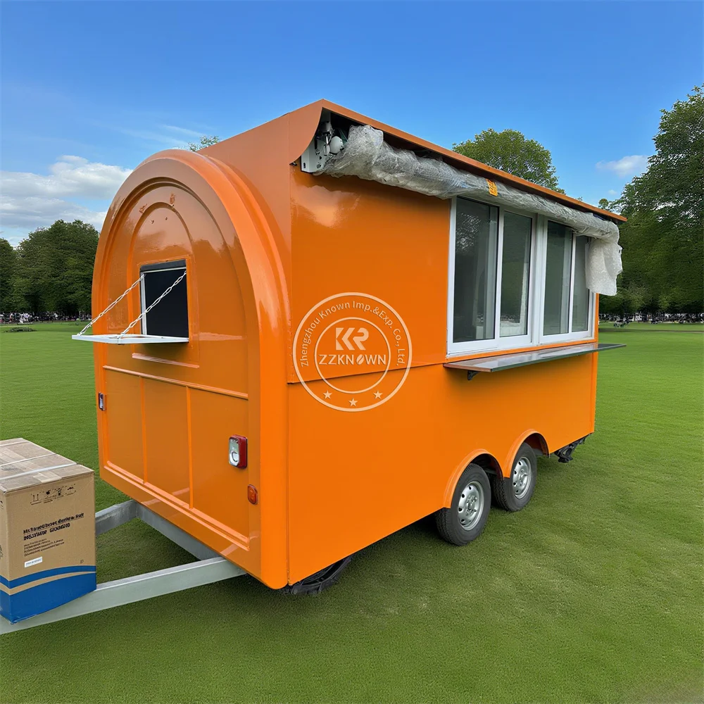 Concession Food Truck Fully Equipped Catering Trailer Ice Cream CoffeeKiosk Fast Food Trailer Truck Pizza Snack Trailer