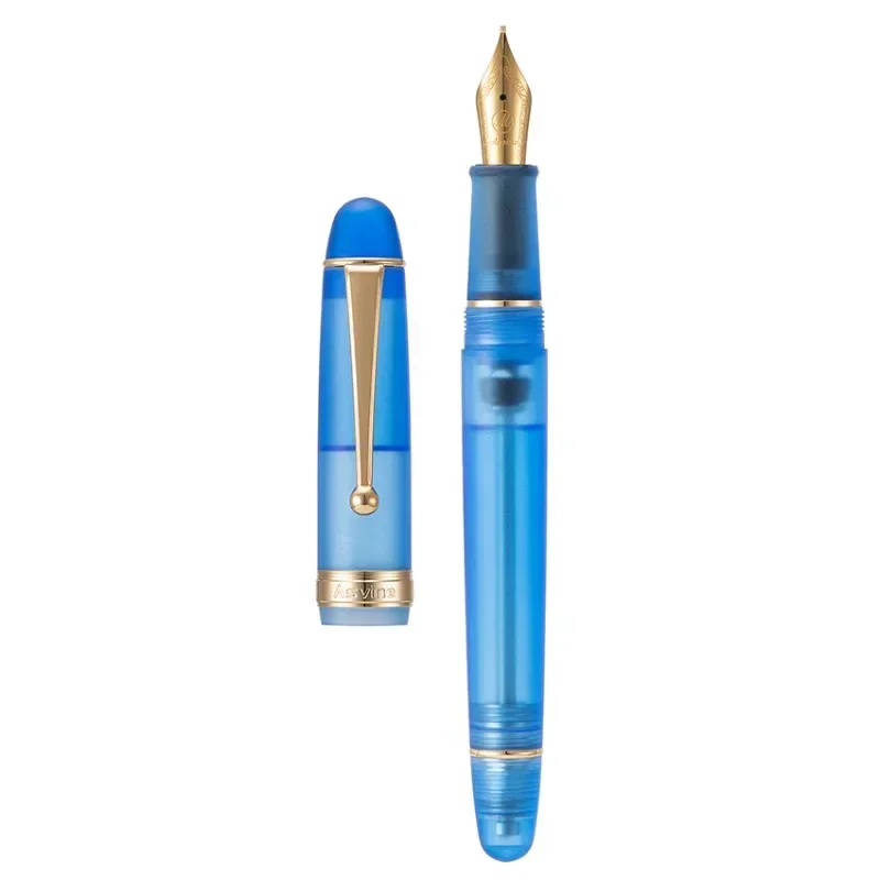 Asvine V126 Vacuum Filling Fountain Pen EF/F/M Nib Acrylic Transparent Ink Writing Pen School Business Office Supply Stationery