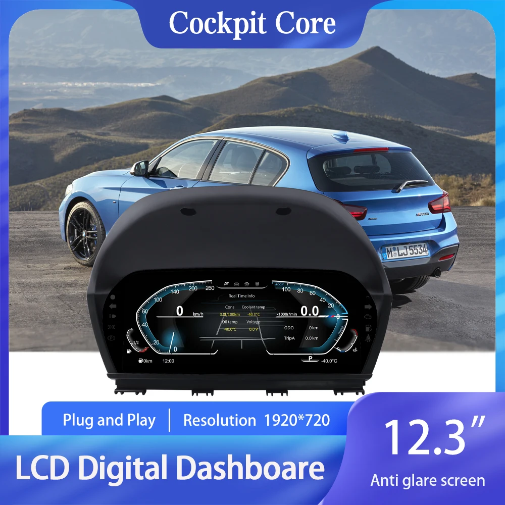 

Для BMW 1/2 серии F20 F52 F22 F45 X1 F48 F49 F39: цифровая приборная панель, спидометр, одометр, Plug-and-Play