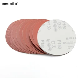 10 pieces 150mm/180mm Abrasive Sanding Paper Disc Wall Wood Jade Grinding Polishing P40-P800