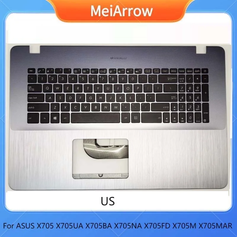 Imagem -02 - Tampa Superior para Asus X705 X705u X705ud X705m X705ma X705n Eua Reino Unido Espanhol Francês Alemão Swish ru cz 173 Novo