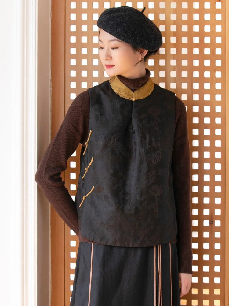 

Новинка: Женская шелковая куртка в китайском стиле с высоким воротником и одной пуговицей, хлопок, зимняя коллекция от Cloth Li...