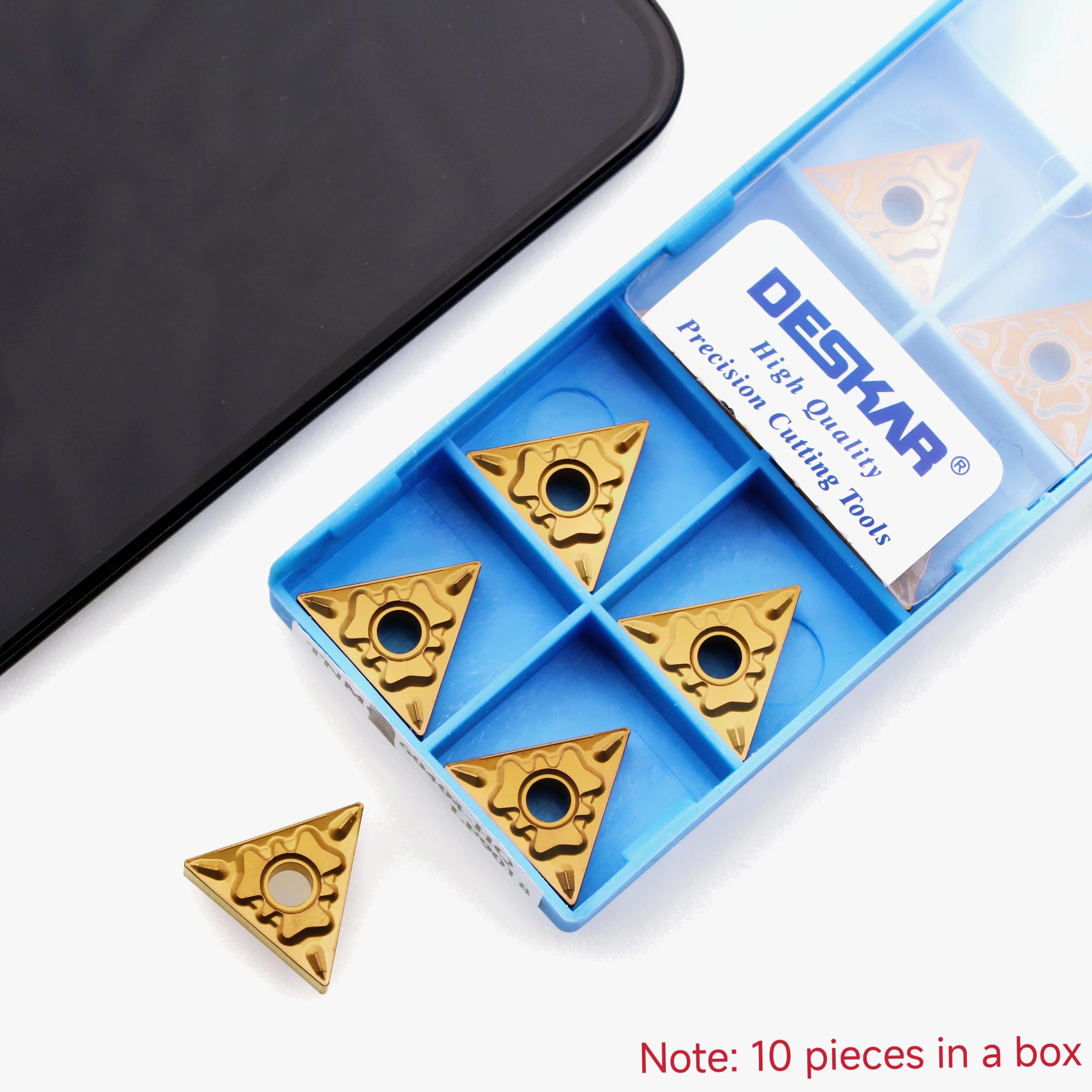 

10PCS DESKAR Steel TNMG160404 LF9018 External Turning Tool Carbide Insert TNMG160408 Turning Tool Turning Tool