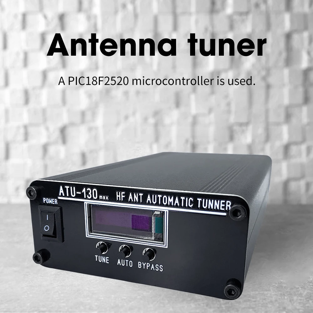 ATU-130 MAX 1.8-50MHz 200W Antenna Tuner Box Automatic Shortwave HF Antenna Tuner Update Version of ATU-100 ATU100