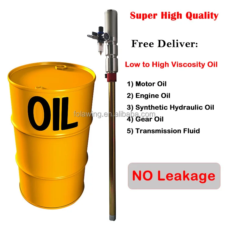 Air Operated Pressure Lubricating Transfer Barrel Drum Automatic Oil Filling Pump With Preset Oil Meter