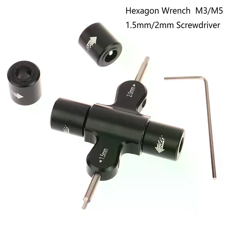 Ratchet Wrench Screw Nut 1.5 2.0mm Hexagon Screwdriver Quick Release Propeller Motor Prop Tool For RC Quadcopter FPV Drone M3 M5