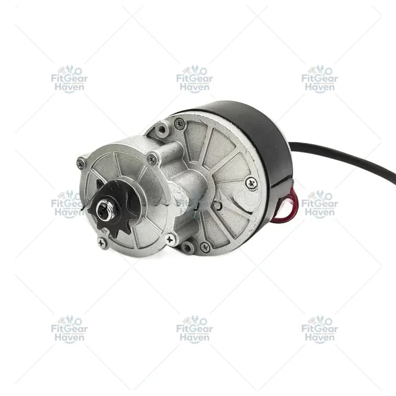 Suitable for Brushed Gear DC Motor for Electric Bike/Beach Cart/Wheelchair Conversion Kit with High Torque