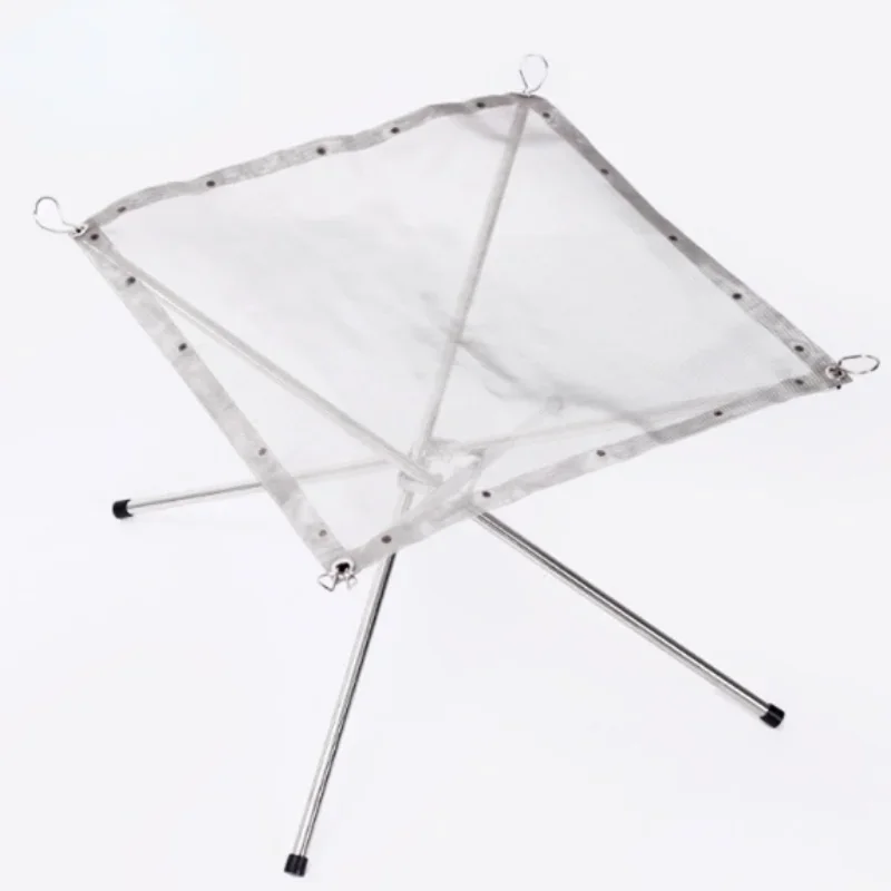 Disassemble Garden Backyard Heating Mesh Stainless Steel Outdoor Camping Campfire Fire Rack Foldable Mesh Fire Pit BBQ Tools Hot