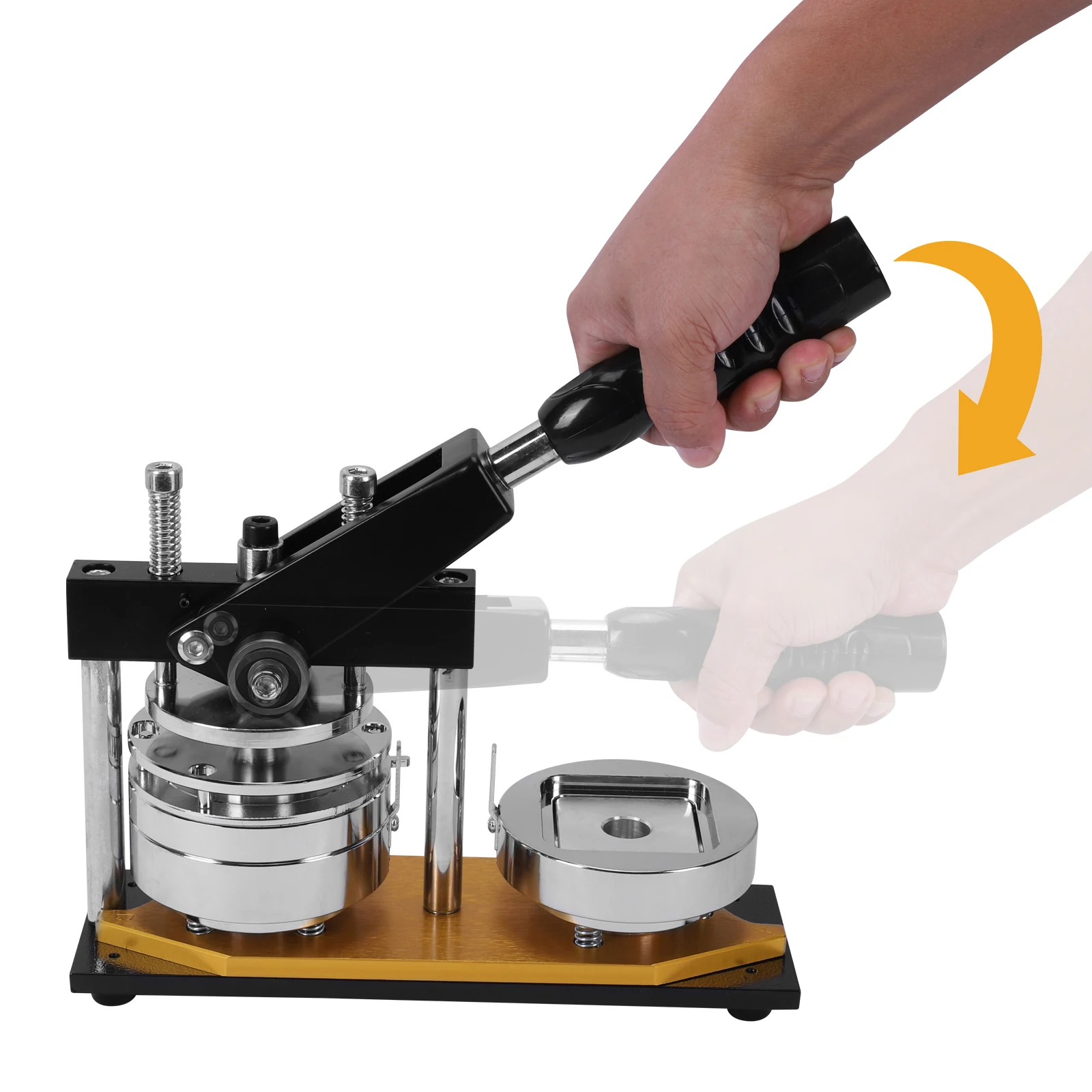 

Square DIY Pin Badge Button Press Kits with 100 Sets Supplies DIY Fridge Button Maker Magnet Press Kit for Home School Business