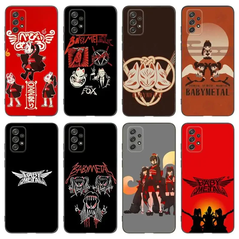 Babymetal Japanese Girl Idol Phone Case For Samsung A91 80 70 53 42 32 30 20 A50 30S 50S 21S 20S A20E Black Case