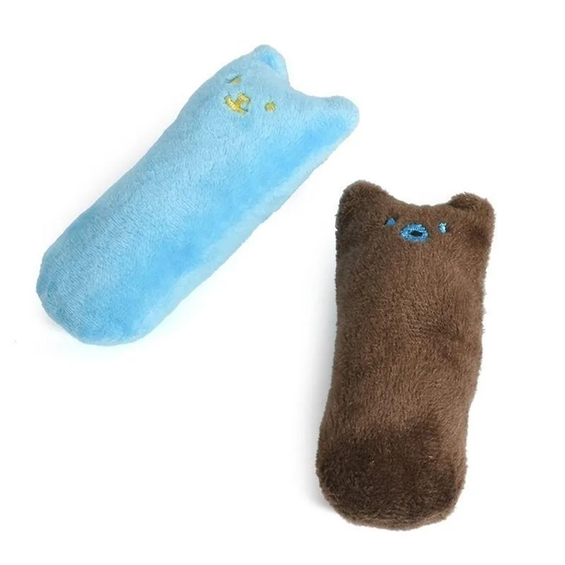 Catnip Toys Cute Thumb Plush Pillow Teeth Grinding Bite-resistant Teasing Relaxation Cat Chew Toy Pet Accessories