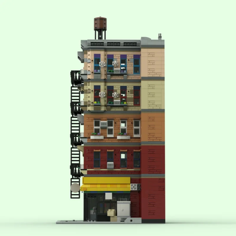 MOC-232505 Building Blocks City Street View Series Model Creative Toys Kids Adult Christmas Gifts Desktop Decoration Brick 2650P