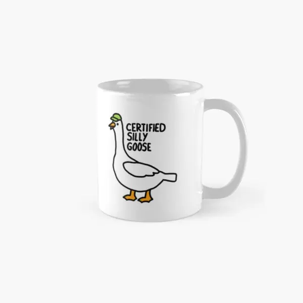 Certified Silly Goose Classic  Mug Cup Picture Design Simple Handle Round Tea Printed Drinkware Gifts Coffee Photo Image