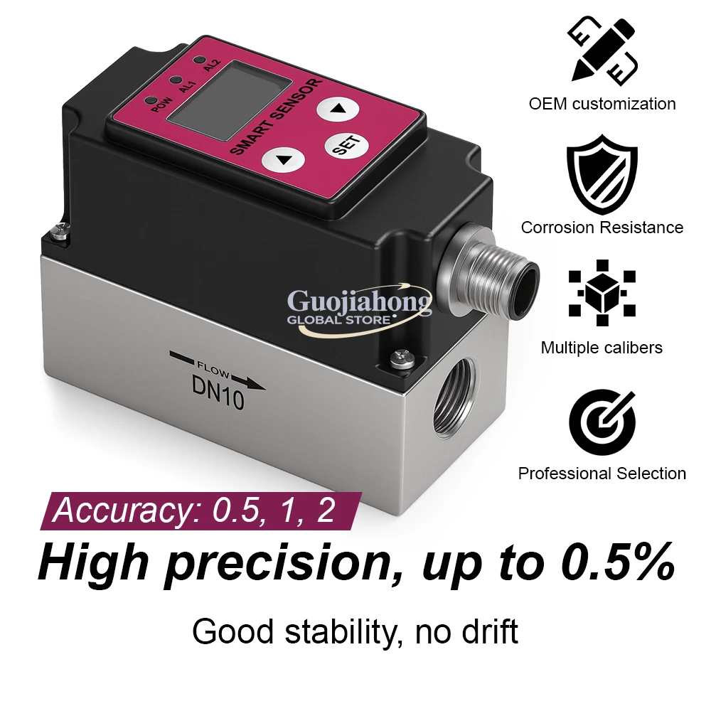 

Высокоточный турбинный расходомер малого диаметра (DN4, DN6, DN10, DN15, DN20, DN25) для жидкостей с измерением температуры