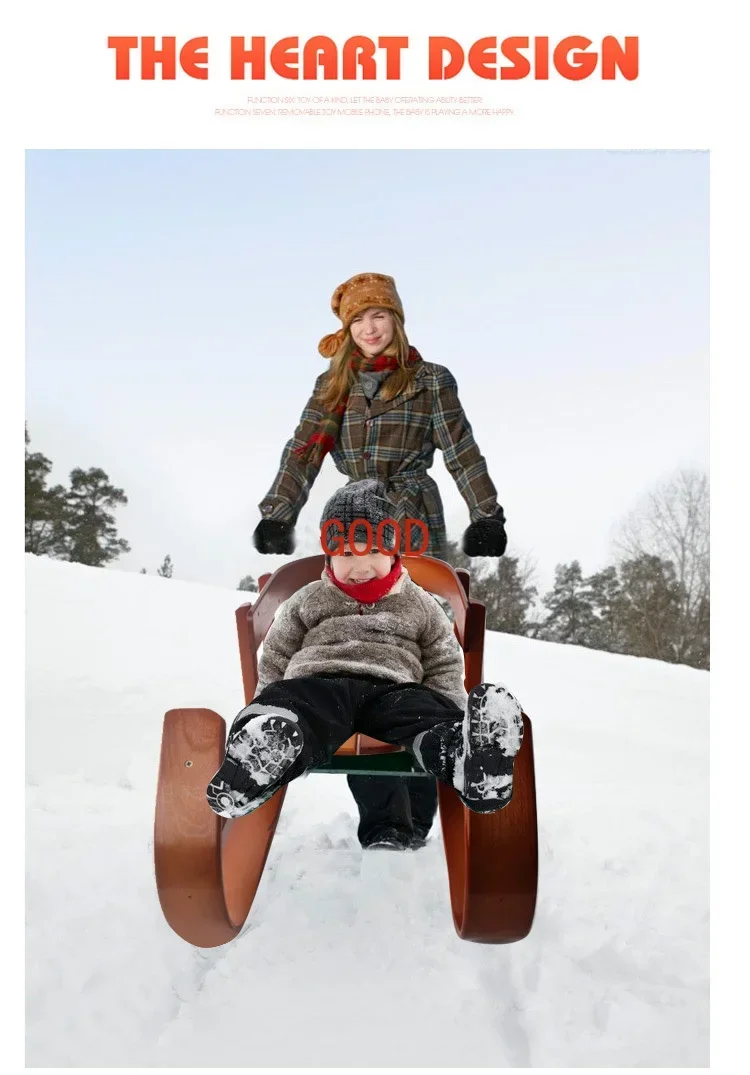 Log Baby Ski Retro Boot Schlitten Klettern Snowboard