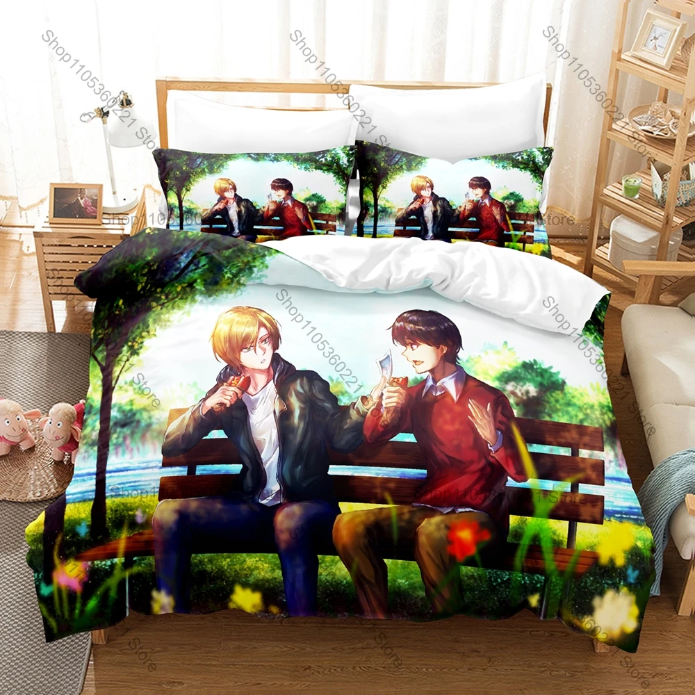 Banana Fish Ash Lynx Eiji Okumura New York Crime Emotional Thriller Japanese Anime HD Bedding Set Duvet Cover + 2 Pillowcases
