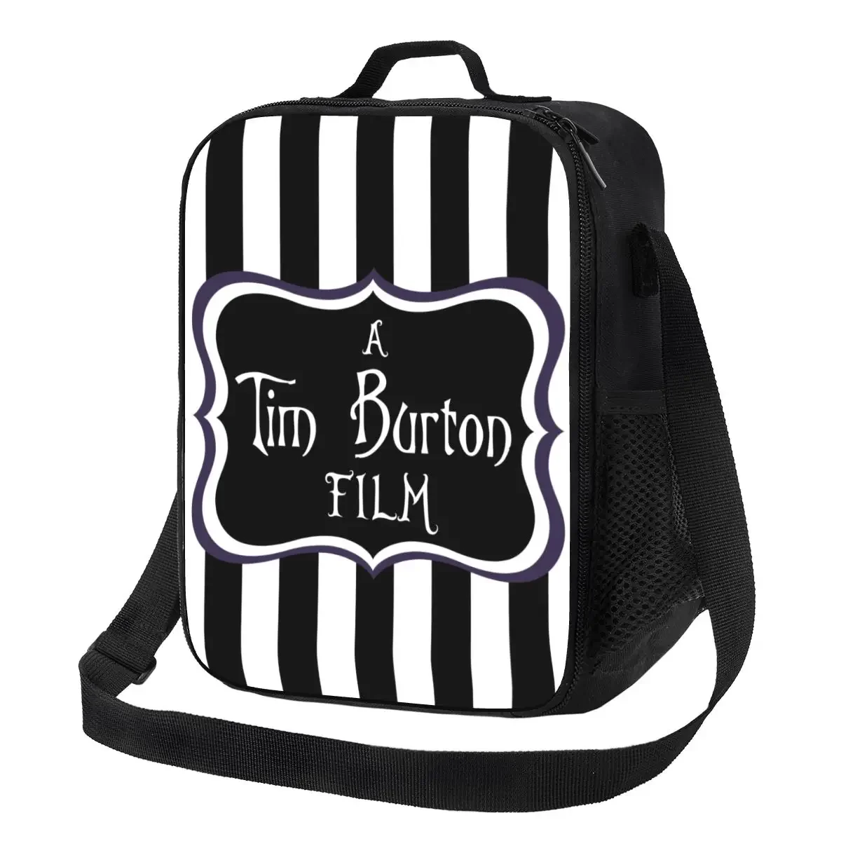 

Custom A Tim Burton Film Lunch Bag Women Warm Cooler Insulated Lunch Boxes for Student School